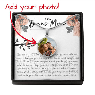 Bonus Mom Birth Flower Circle necklace - Love You This Much